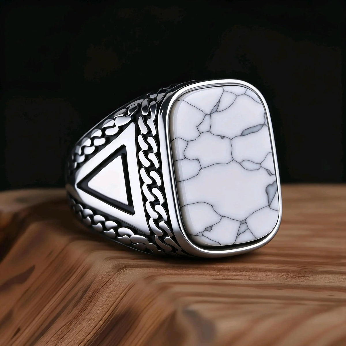 Bague Homme Acier 316L et Pierres Colorées – CLEVI Paris