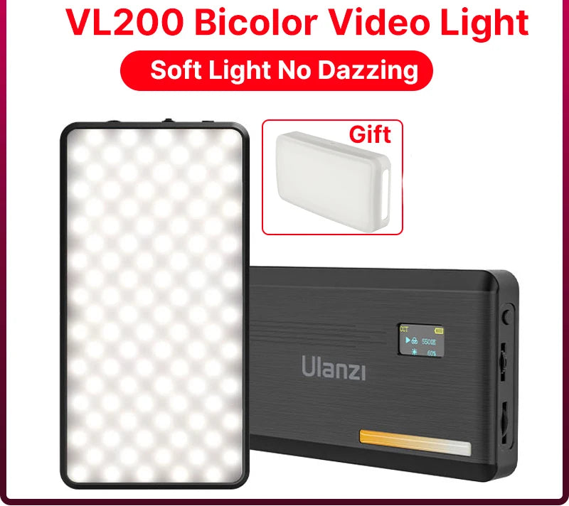 Panneau LED bicolore Ulanzi VL200 8 W – CLEVI Paris