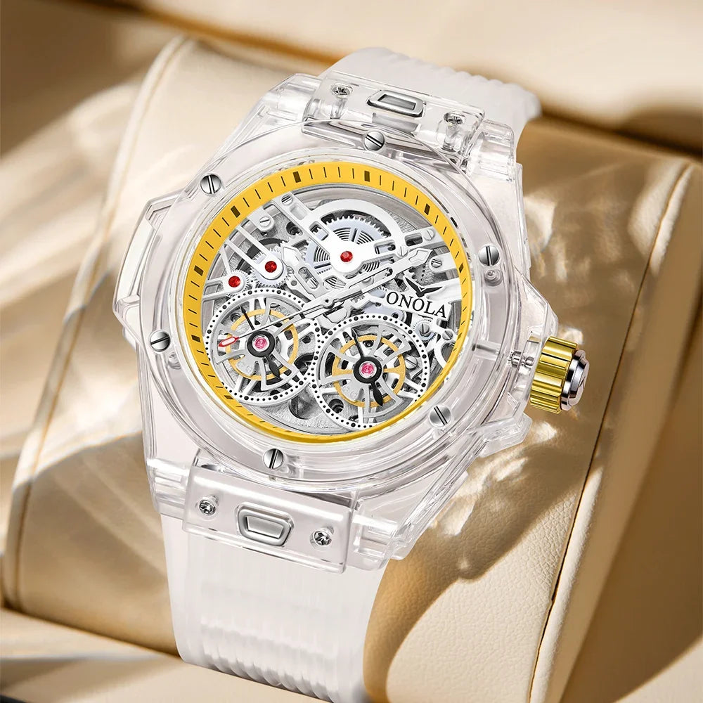 Montre Mécanique Squelette Tourbillon ONOLA Homme – CLEVI Paris