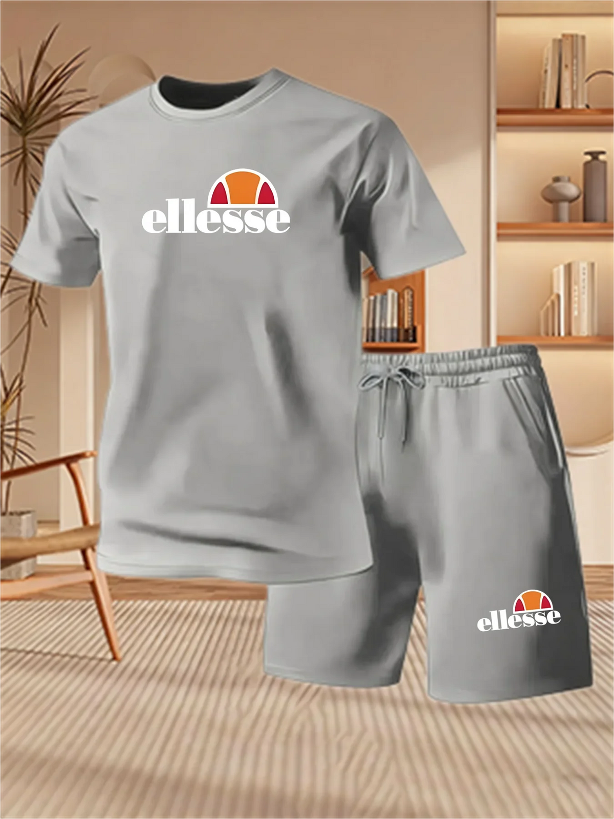 Ensemble homme t-shirt et short en polyester – CLEVI Paris