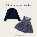 Ensemble fille à carreaux pour l’automne – CLEVI Paris