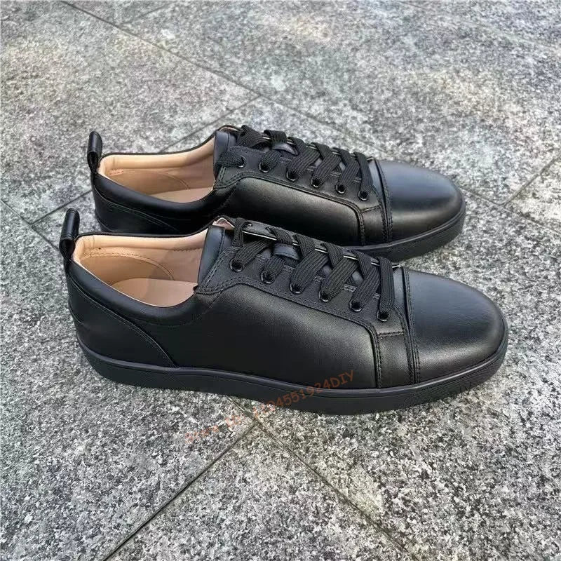 Sneakers Basses Cuir Lacets Mixtes Unisexe – CLEVI Paris