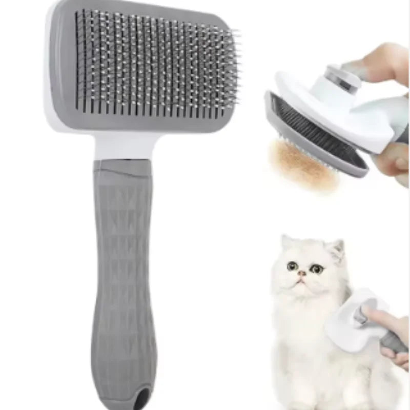 Brosse autonettoyante pour chien et chat – CLEVI Paris