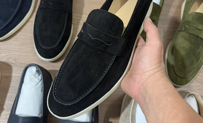 Mocassins Daim Suède Homme Multicolore – CLEVI Paris