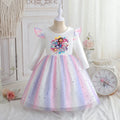 Robe fille évasée en coton et élasthanne – CLEVI Paris