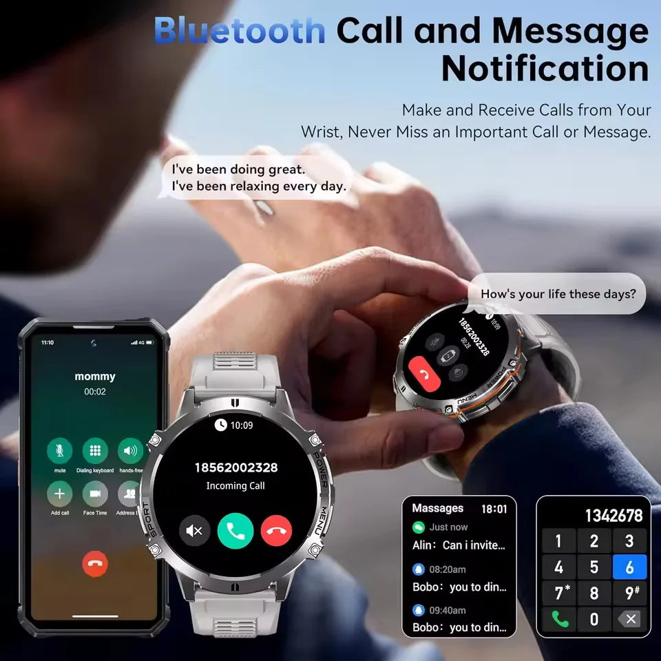 Montre connectée unisexe AMOLED 1,73″ – CLEVI Paris