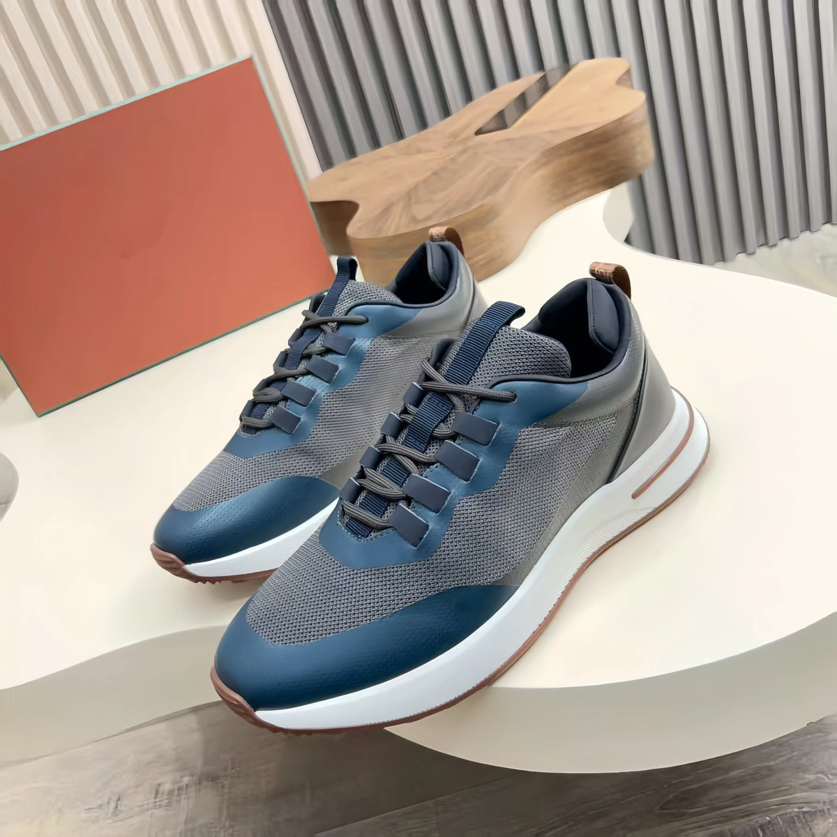 Sneakers Sport Cuir Homme Légères Multicolores – CLEVI Paris