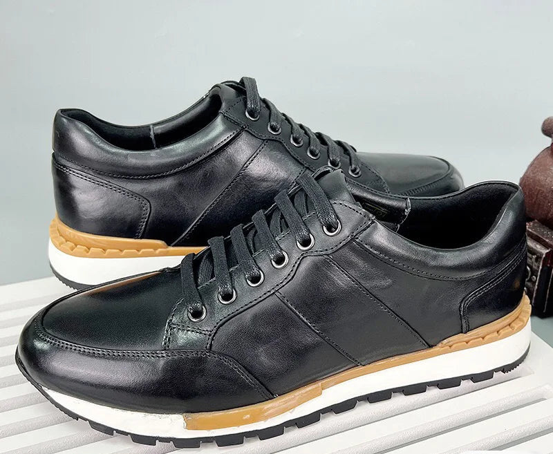 Sneakers Cuir Suède Homme – CLEVI Paris