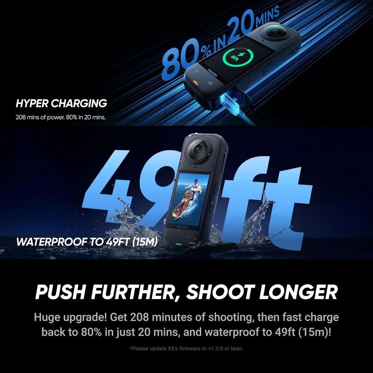 Caméra Insta360 X5 8K 360° préactivée – CLEVI Paris