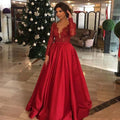 Robe de soirée trapèze en dentelle – CLEVI Paris