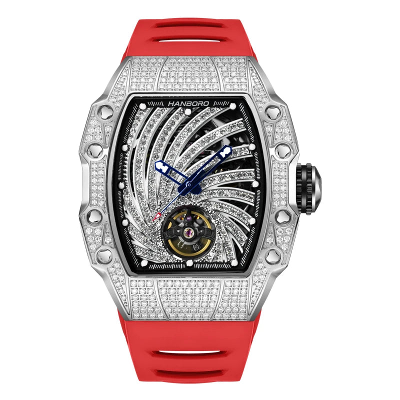 HANBORO 9011 Montre Homme Automatique Miyota 240 Cristaux Étanche 5ATM – CLEVI Paris