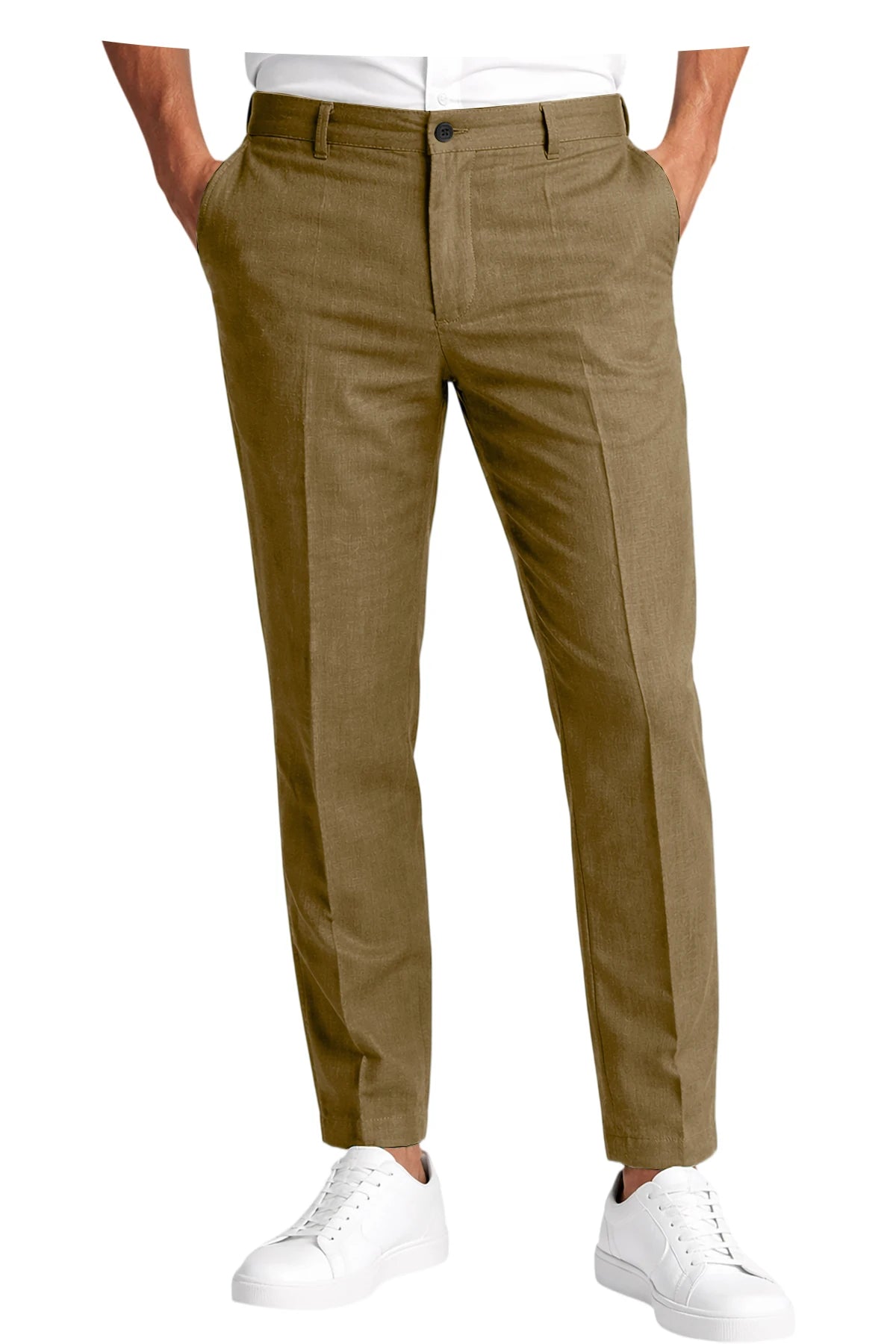 Pantalon homme en lin coupe slim – CLEVI Paris