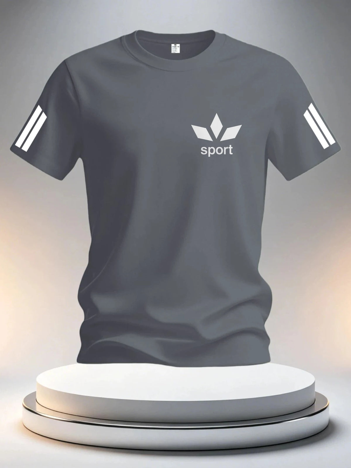 T-shirt homme à rayures sportives – CLEVI Paris