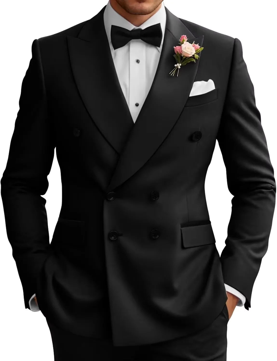 Veste de smoking croisée homme – CLEVI Paris