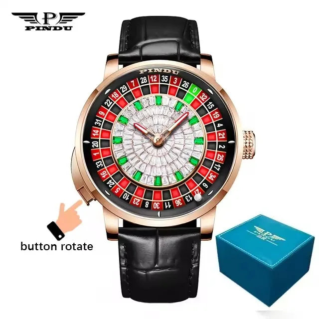 Montre Automatique PINDU NH35 Cadran Roulette Saphir – CLEVI Paris