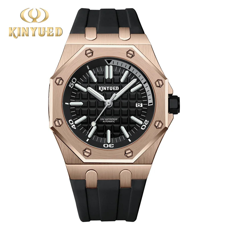 Montre Mécanique Militaire KINYUED Homme Acier – CLEVI Paris
