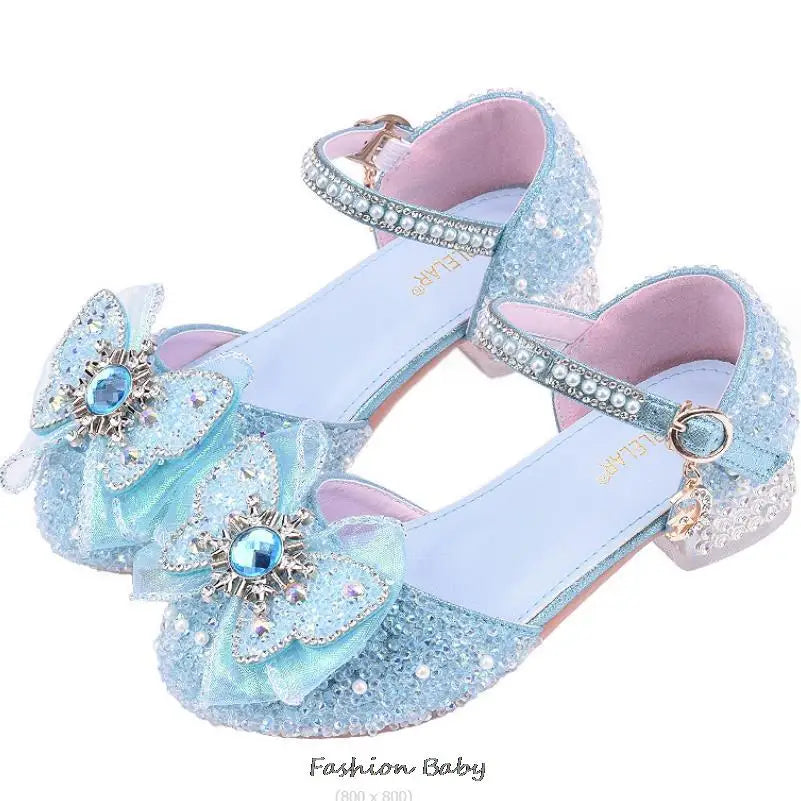 Sandales de cérémonie enfant à strass – CLEVI Paris