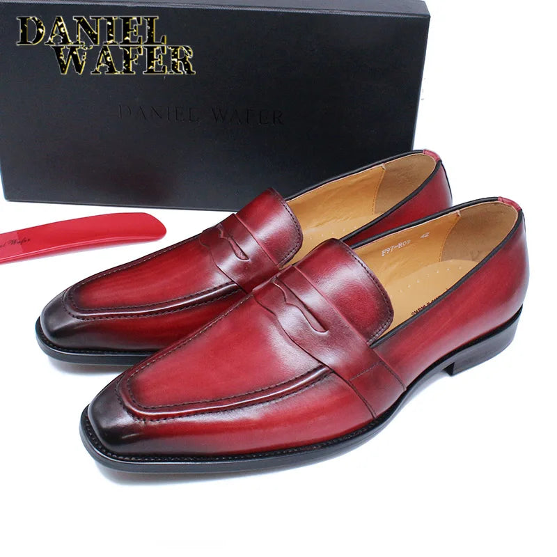 Mocassins homme en cuir à enfiler – CLEVI Paris