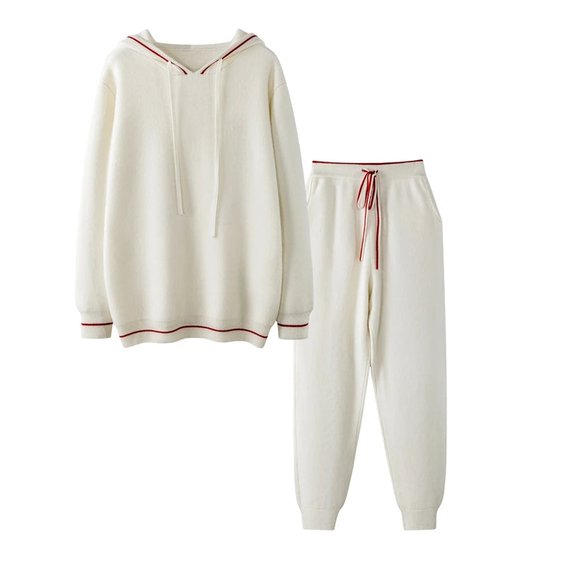 Ensemble homme à capuche en cachemire – CLEVI Paris