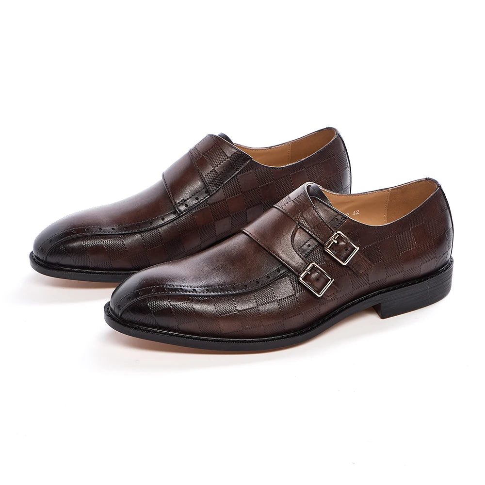 Mocassins en cuir à boucle pour homme – CLEVI Paris