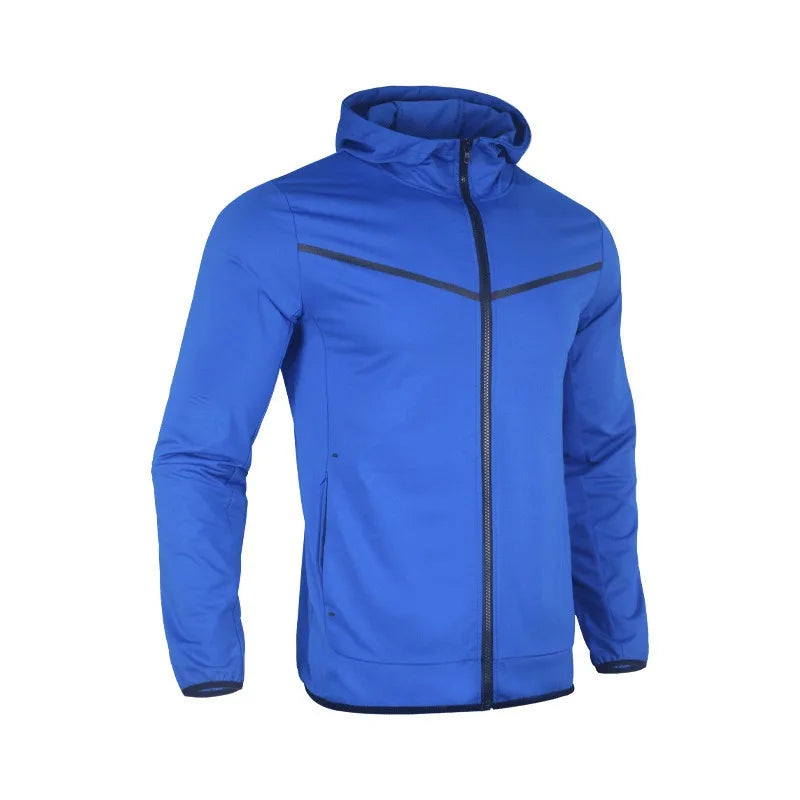 Veste de Sport Homme à Capuche Zippée – Coupe Régulière Casual – 4 Coloris, S à 2XL – CLEVI Paris