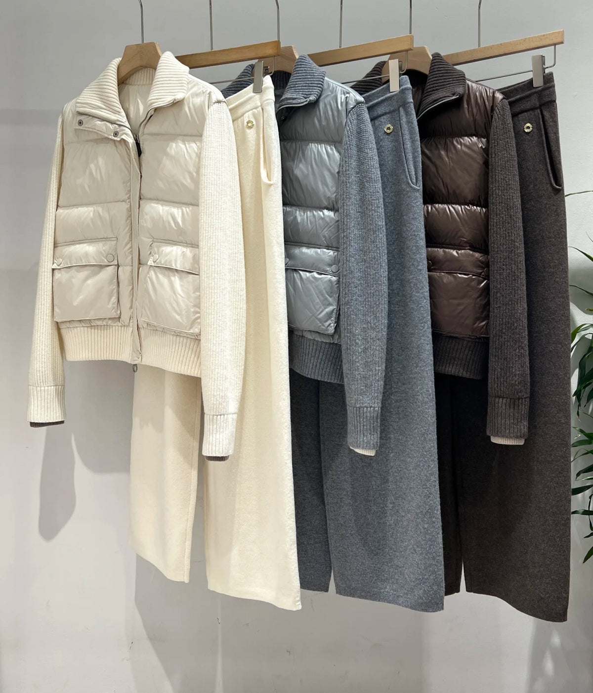 Veste matelassée ou pantalon femme cachemire – CLEVI Paris