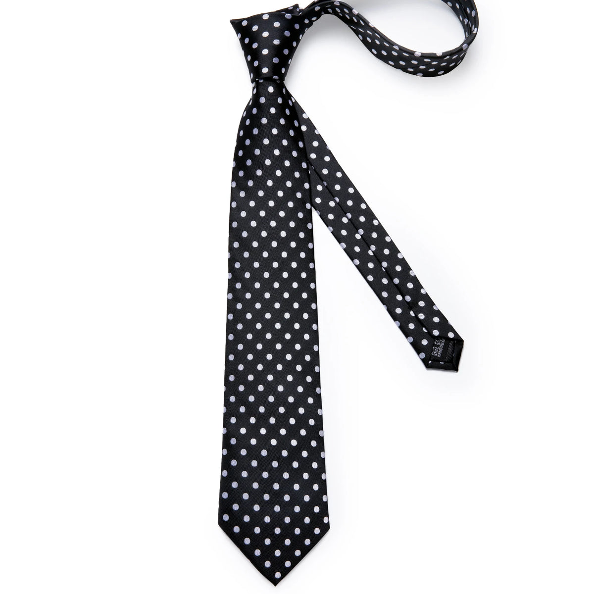 Coffret cravate homme à pois, pochette et boutons – CLEVI Paris