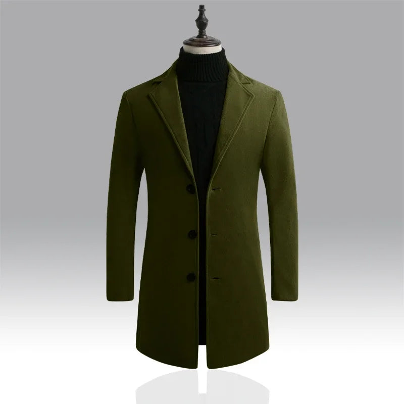 Manteau Homme Long en Coton – CLEVI Paris