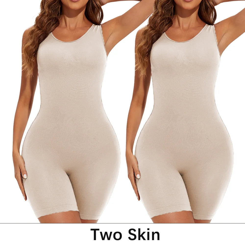 Gaine Gainante Femme Bodysuit Sculptant Sans Couture Contrôle Ferme Bretelles Larges Combinaison Minceur S-XXL – CLEVI Paris