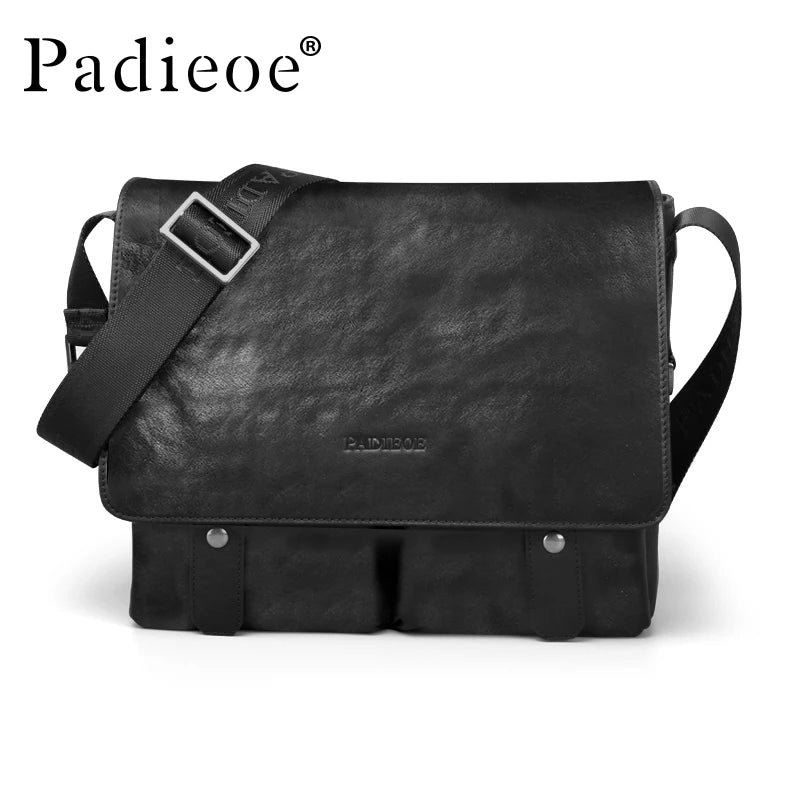 Sac Bandoulière Cuir Végétal Homme Padieoe Business – CLEVI Paris