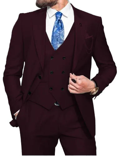 Costume 3 pièces homme coupe ajustée – CLEVI Paris