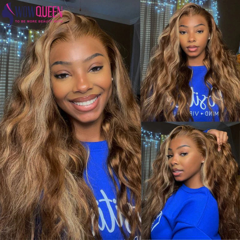 Bundles Body Wave Highlight P4/27 Miel Brun Ombré Cheveux Humains Remy Hair Brésiliens – CLEVI Paris