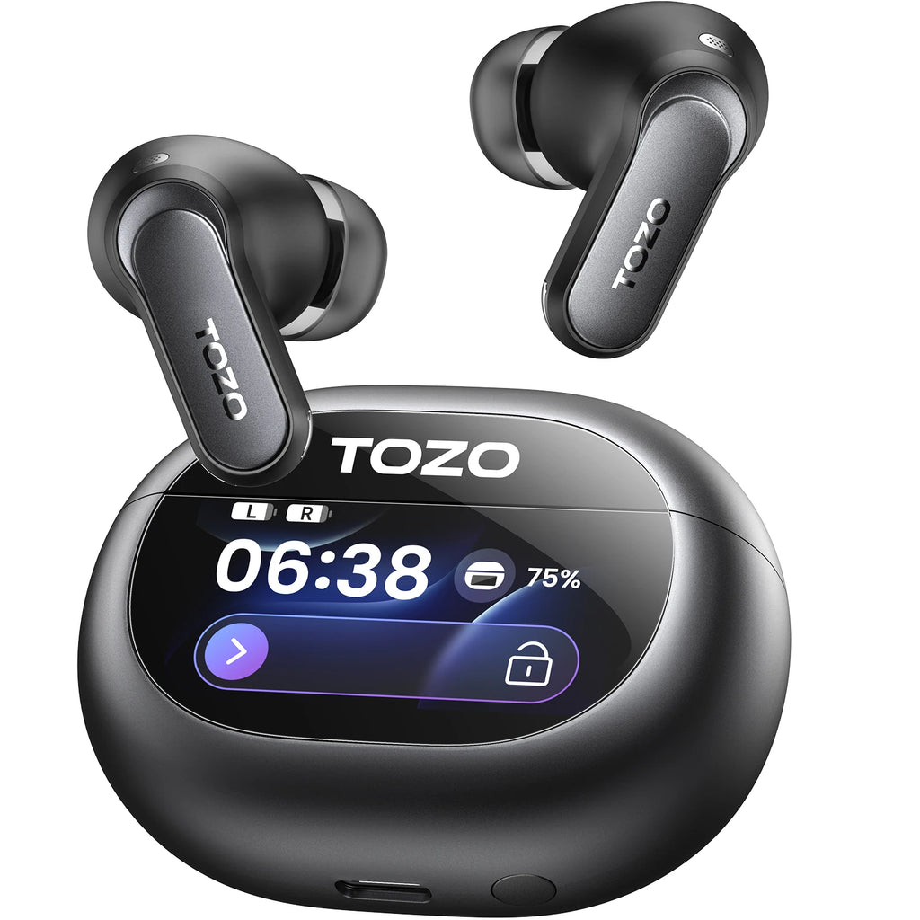 Écouteurs TOZO NC20 Pro Hi-Res LDAC ANC Écran Tactile – CLEVI Paris