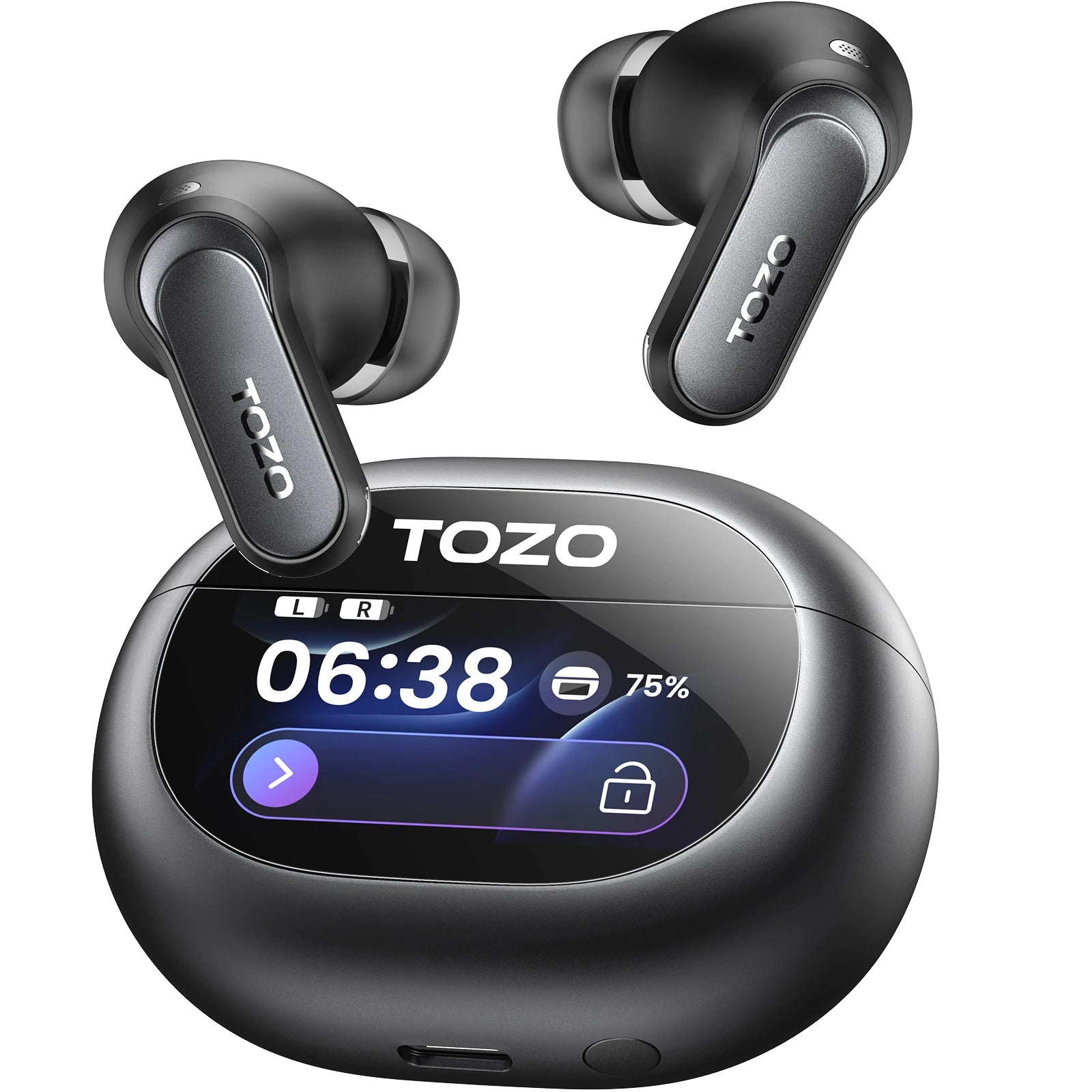 Écouteurs TOZO NC20 Pro Hi-Res LDAC ANC Écran Tactile – CLEVI Paris