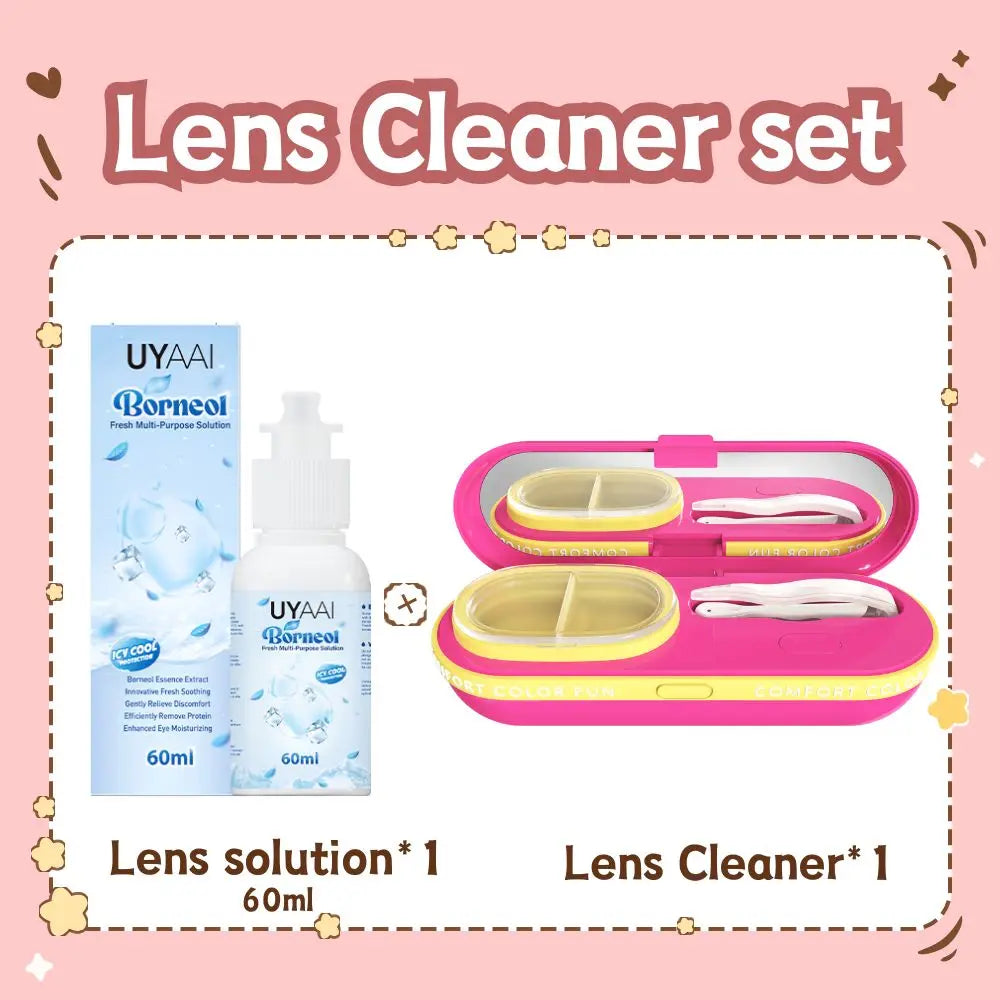 Kit Entretien Lentilles de Contact | Nettoyant, Solution & Accessoires