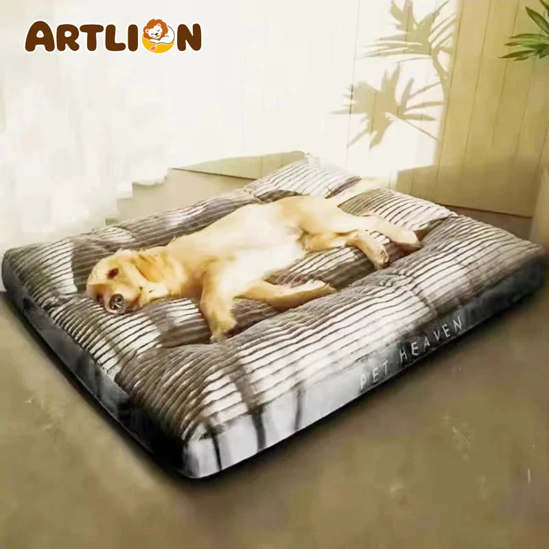 Coussin pour chien en velours côtelé lavable – CLEVI Paris