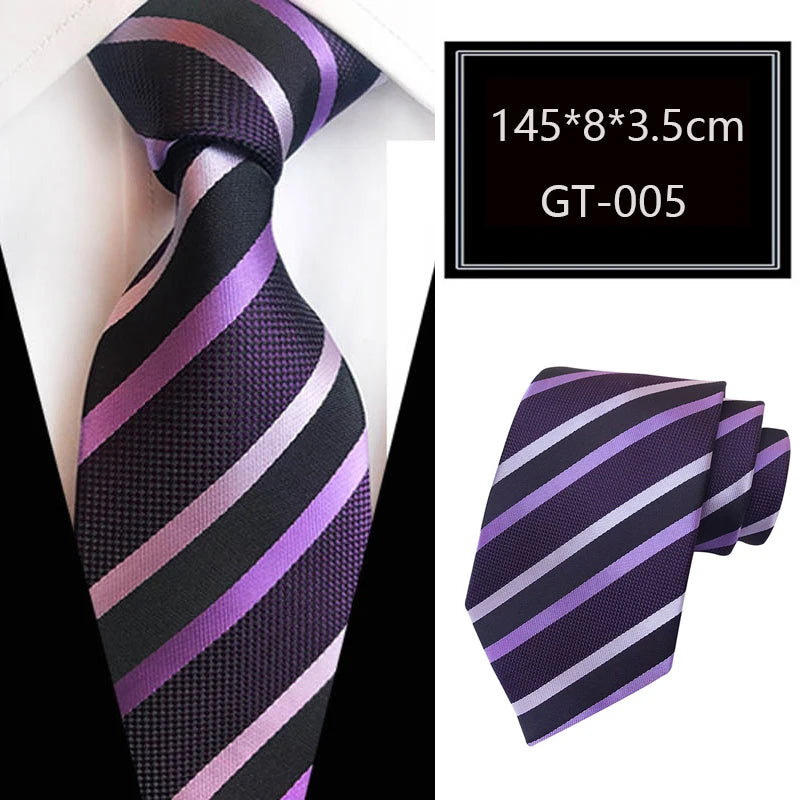 Cravate homme rayée en jacquard – CLEVI Paris