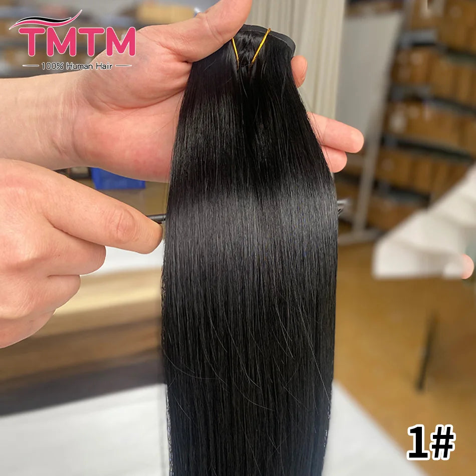Extensions Cheveux Clip PU Invisibles 7 Pcs – CLEVI Paris