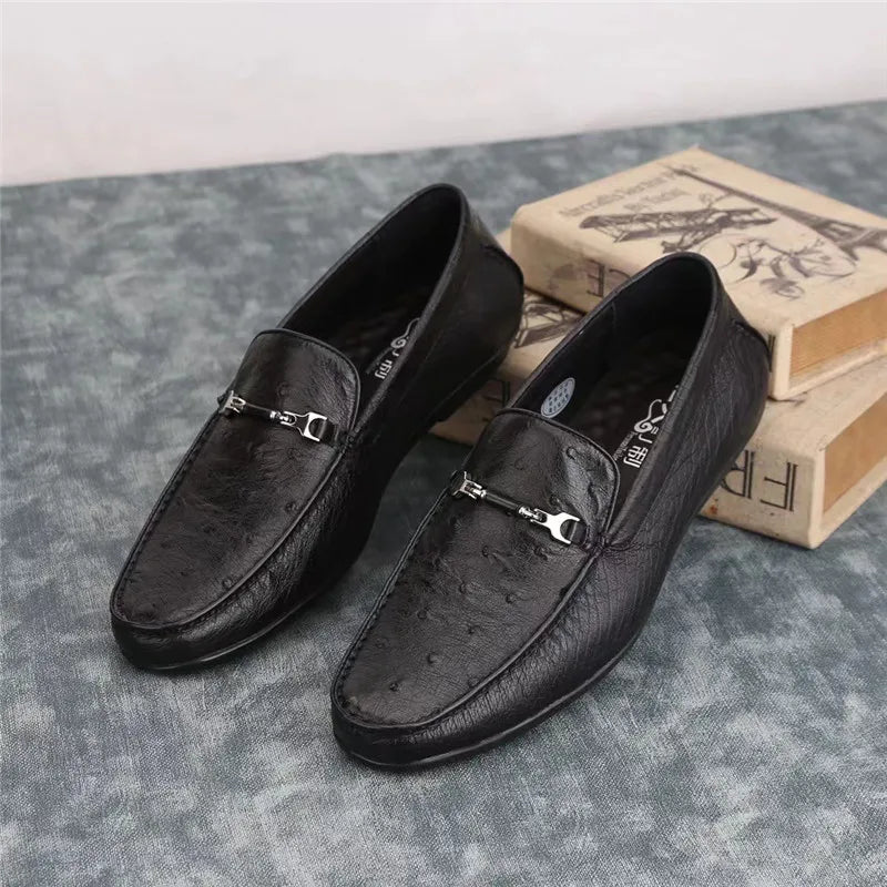 Mocassins homme noirs en cuir – CLEVI Paris