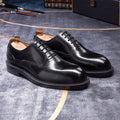 Oxford Wholecut Cuir Véritable Homme Respirant Rehaussant Bureau & Mariage – CLEVI Paris