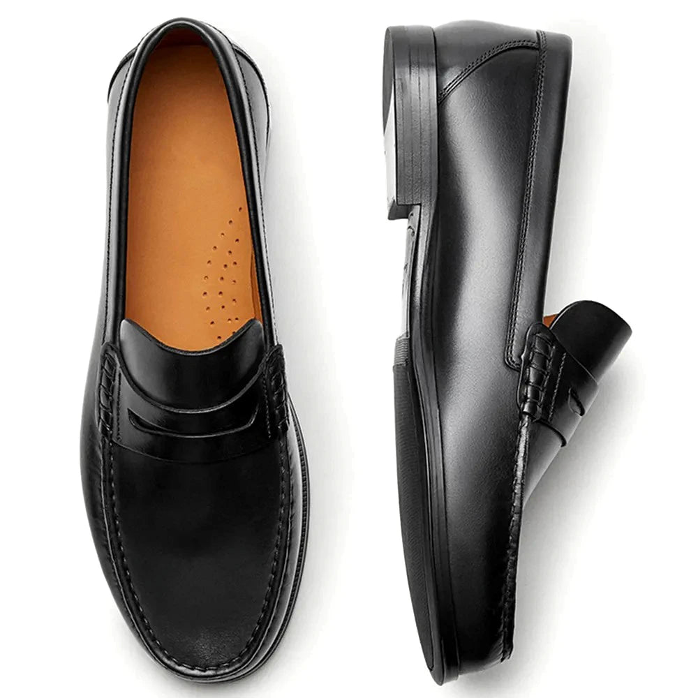 Mocassins Loafers Homme Cuir de Veau Respirant Slip-On | Casual & Conduite EU 39-46