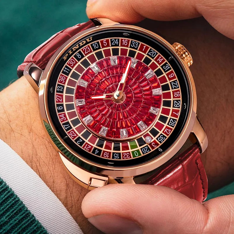 Montre Automatique PINDU NH35 Cadran Roulette Saphir – CLEVI Paris