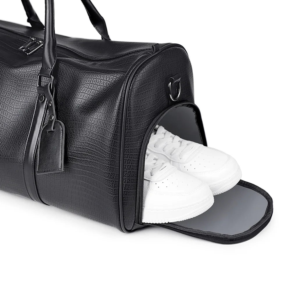 Sac de Voyage Homme PU Imperméable Grande Capacité 50x24x24cm – CLEVI Paris