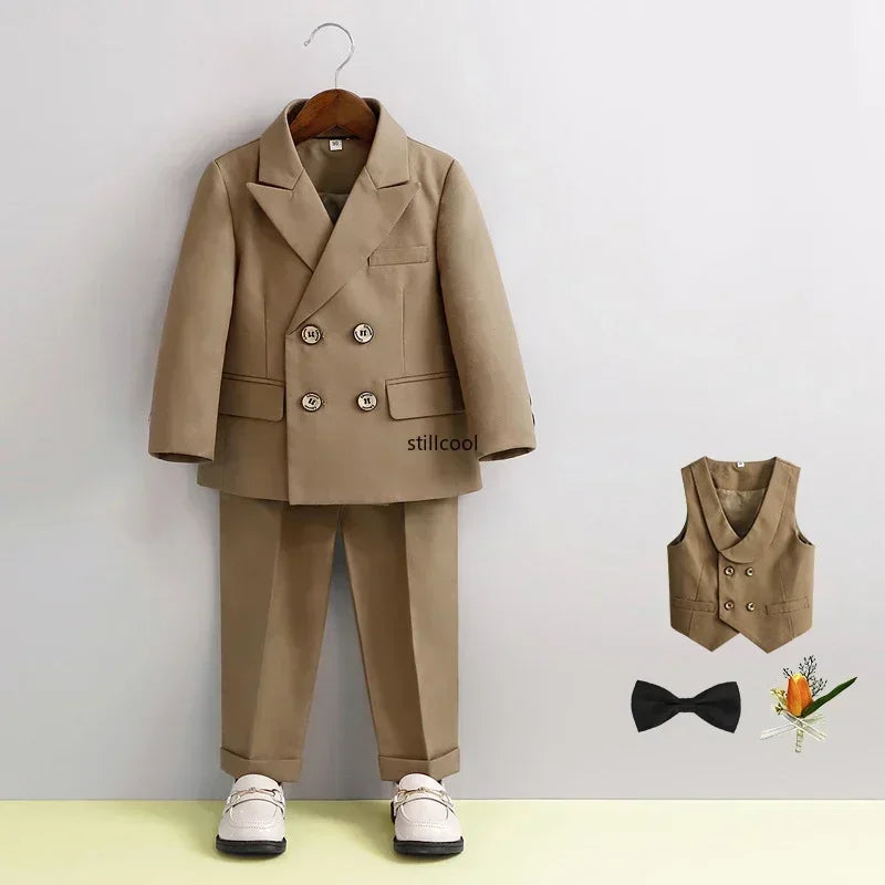 Costume garçon rayé de cérémonie – CLEVI Paris