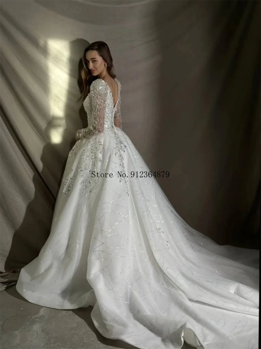 Robe de mariée bohème en mousseline – CLEVI Paris