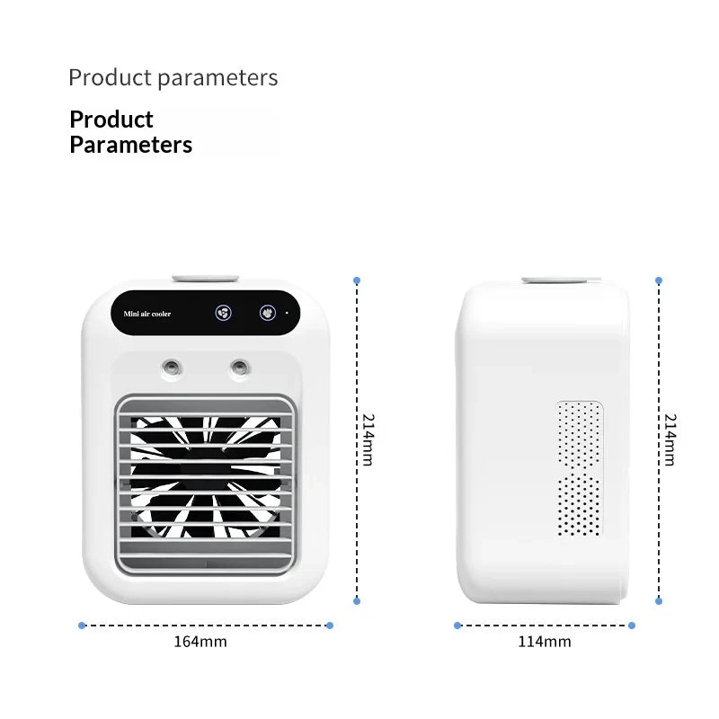 Mini climatiseur de bureau à brume rechargeable – CLEVI Paris