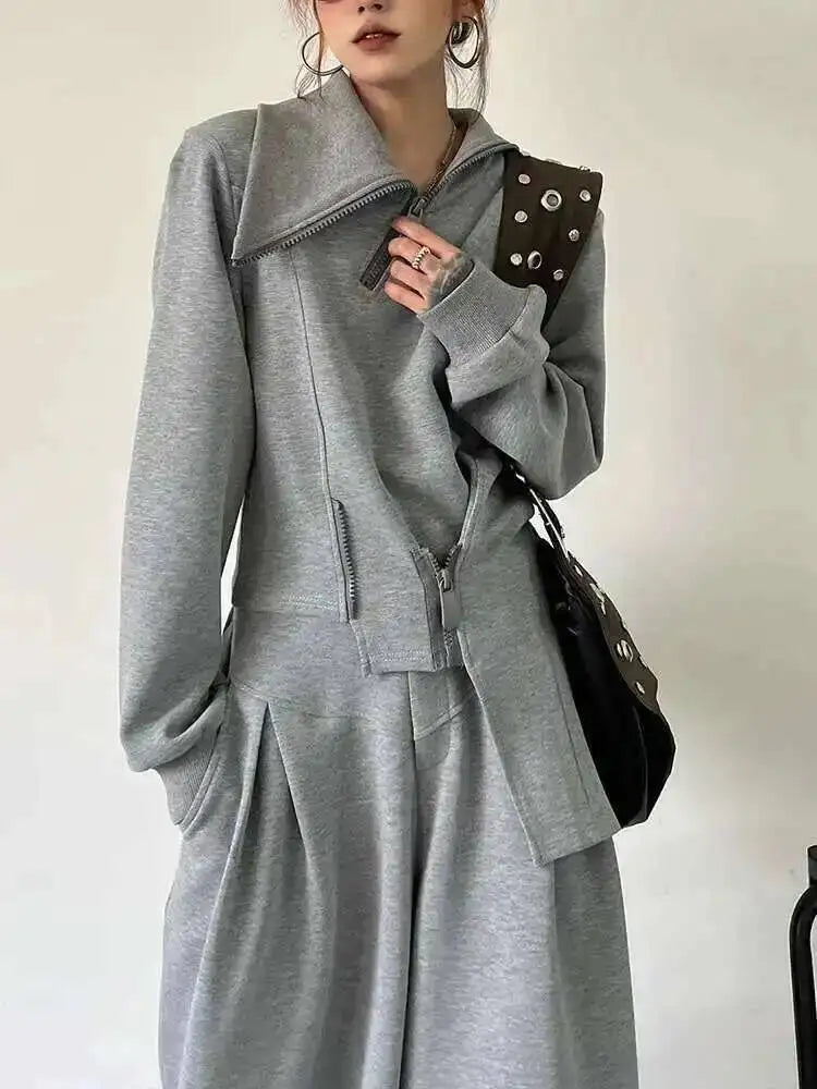 Tenue femme grise : veste, pantalon ou duo – CLEVI Paris
