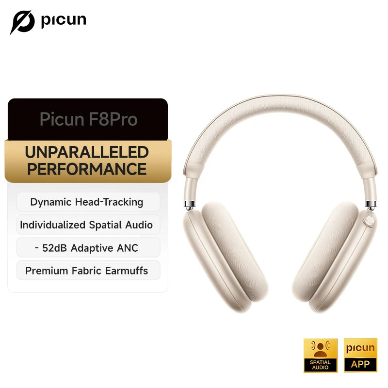 Casque ANC Picun F8 Pro Bluetooth 5.4 – CLEVI Paris