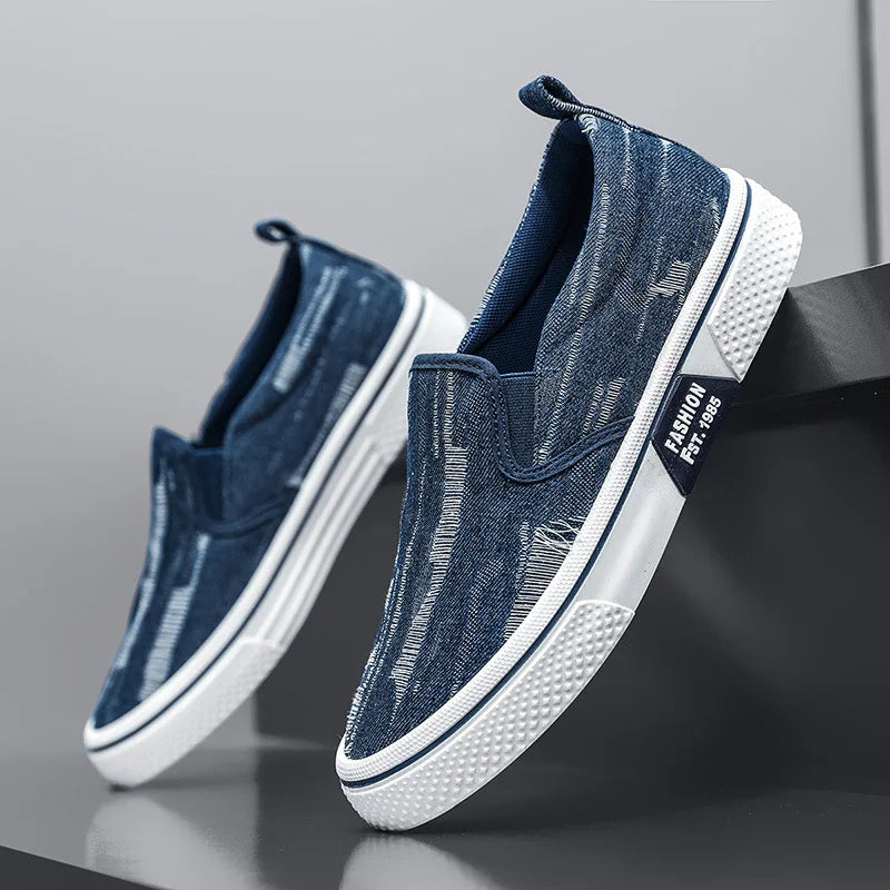 Mocassins homme en toile – CLEVI Paris