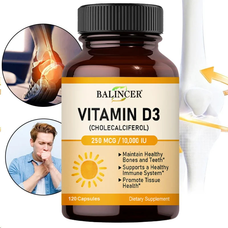 Vitamine D3 10 000 UI, 60 capsules – CLEVI Paris